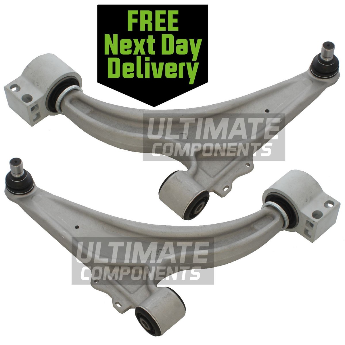 Ace Car Parts Front Lower Wishbone Arms – Pair – Fits Vauxhall Astra J Mk6 Hatchback 2009-2016 – Alloy