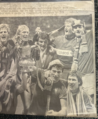 Original 1983 FA Cup Final Press Photograph Manchester United Photo Daily Star - Picture 3 of 5