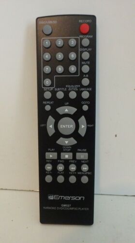 Emerson GM527 Pilot zdalnego sterowania Karaoke DVD CDG Odtwarzacz MP3 GM527V2 RTGM527 - Zdjęcie 1 z 8