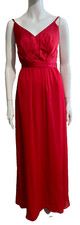 Vera Wang (White) red Valenina evening gown, US size 0 UK 6 (generous)