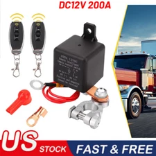 Remote Battery Disconnect Switch Upgraded Kill Switch for Car Truck DC12V 200A