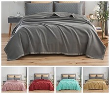Fleece Blanket Queen /King Size Super Warm Cashmere Alternative Satin Blanket