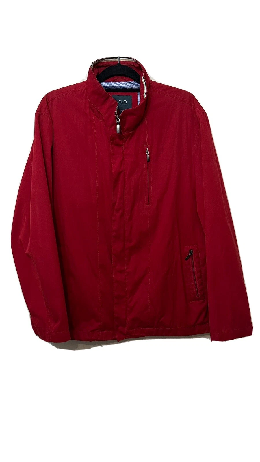 SLN by Selinac Mens Jacket Red Cotton Blend EU 56 UK 46 XL