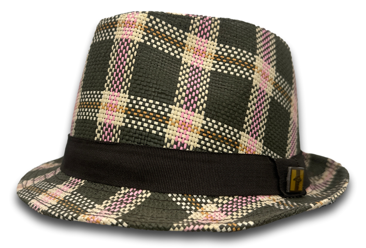 Peter Grimm Straw Short Brim Fedora Panama Trilby Beach Hat  display picture 1