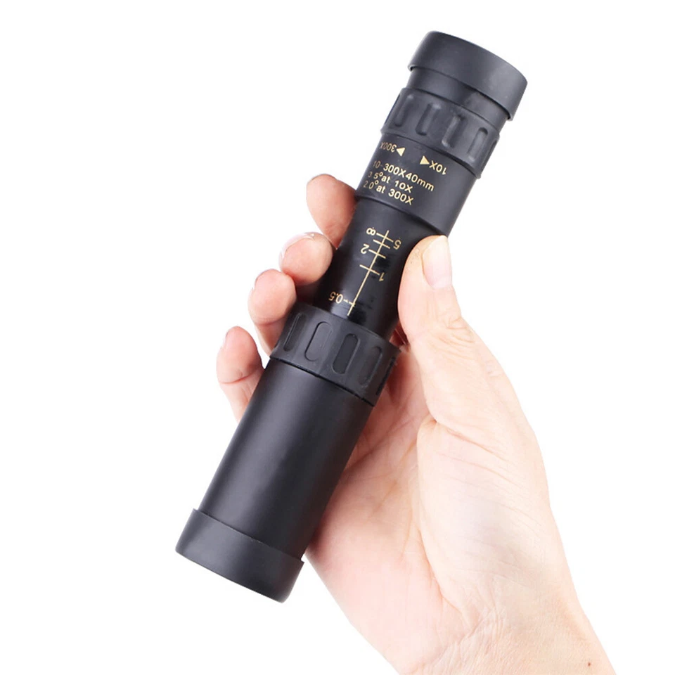 Portable 10-300X40mm Super Telephoto Zoom Monocular Telescope With Tripod + Clip - Image 3 of 4