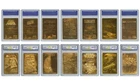 STAR WARS 1996 Genuine 23KT Gold Cards Graded GEM-MINT 10 - COMPLETE SET OF 7