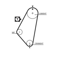Gates 5083 Zahnriemen für Opel Ascona C CC Corsa A CC Corsa A TR Kadett E CC
