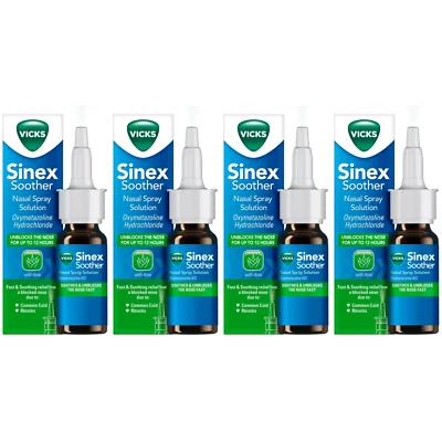 Vicks Sinex Soother Nose Spray 4 x 15ml