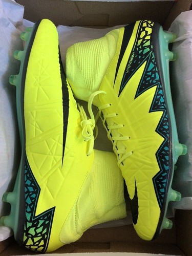 NIKE HYPERVENOM PHATAL II DF FG SOCCER CLEATS BLACK VOLT 747214-703 SZ 12 NEW | eBay