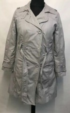 L1853 Kenar Women's Grey Stone Mac Trench Coat & Jacket Size 14 Uk