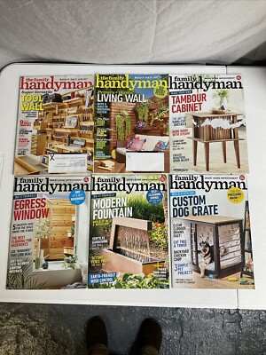 6 Issues Of The Family Handyman Magazine Do-It-Yourself Home Fix Up Lot 2000 s