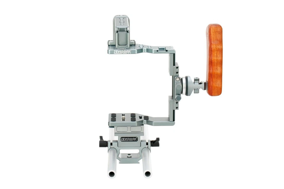 Sevenoak SK-XC1 Aluminio Universal DSLR Cámara Jaula 15 mm Caña Kit de Placa Base Foto 2 de 4