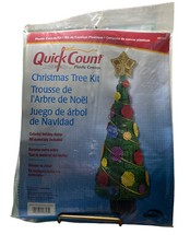 Quick Count Plastic Canvas Christmas Tree Kit Finished Size 5 x 5