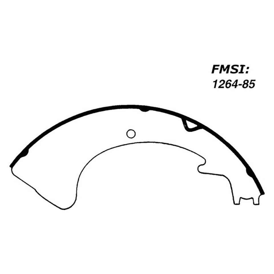 Juego de 2 zapatas de freno delanteras traseras para Chrysler Windsor 1960 Foto 2 de 3