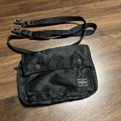 PORTER Yoshida Bag tanker Shoulder Bag pouch Black Good Condition from  Japan | eBay