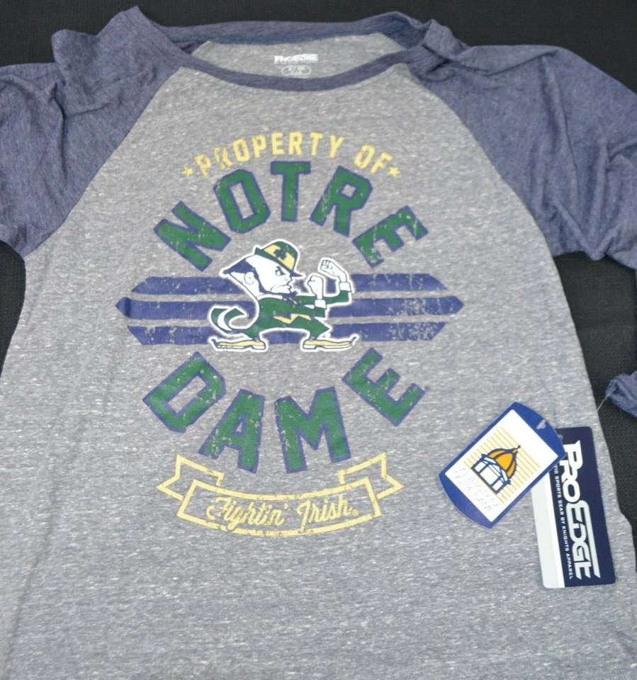 Camiseta Notre Dame Lucha Estilo Béisbol Irlandés Junior Misses - S 3/5 (NDU-03) Foto 3 de 4