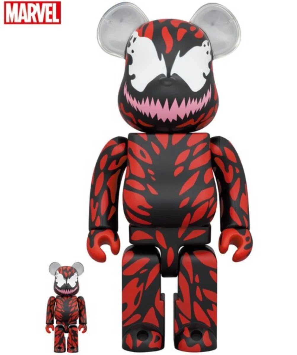 MEDICOM TOY BE@RBRICK CARNAGE SPIDER-MAN spiderman 400% & 100% set bearbrick New