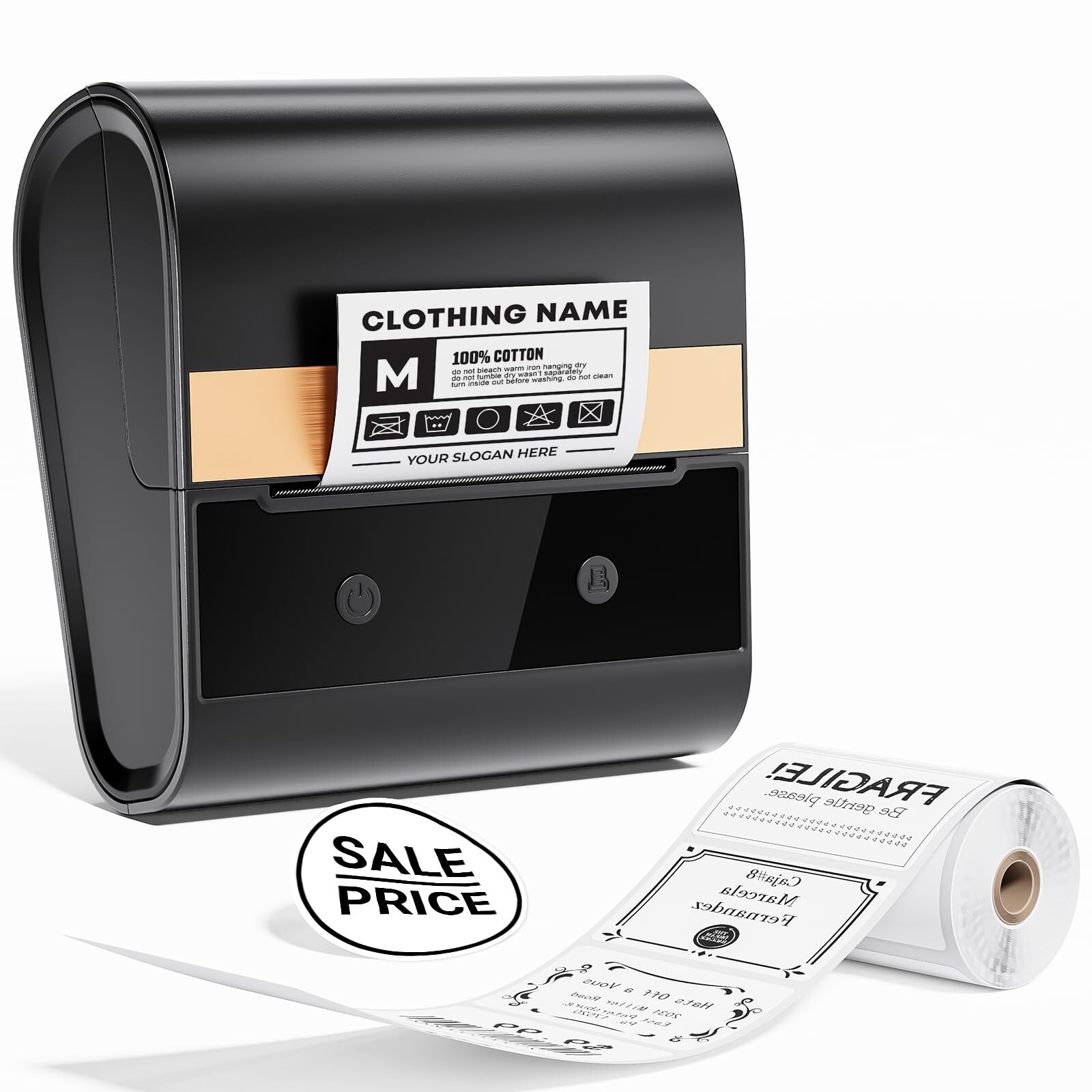 Bluetooth Label Maker M260 3 Inch Barcode Printer Easy to Use-image