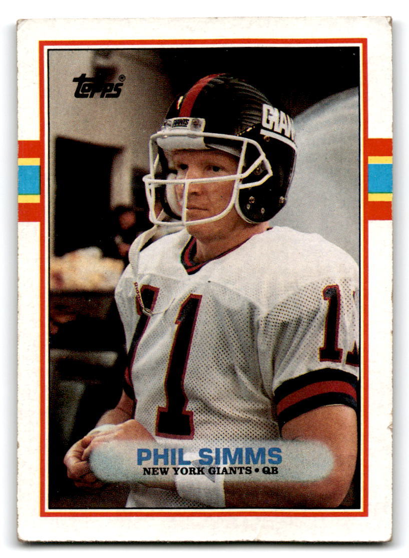 1989 Topps American/UK #12 Phil Simms