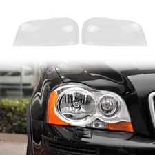 Pair Headlight Lens Headlamp Cover Lampshade For 2004-2013 Volvo XC90 Left+Right