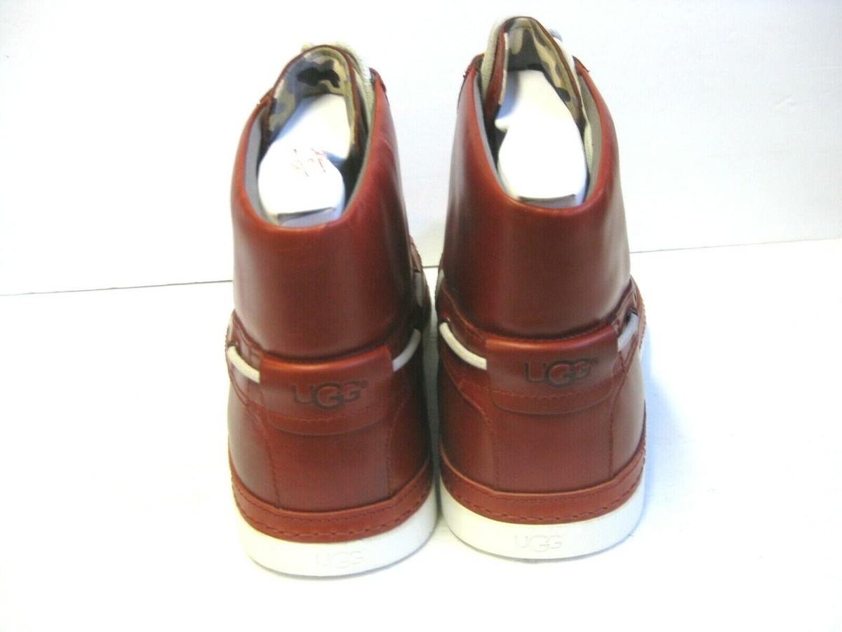 UGG BAYNE MEN BOOTS LEATHER TOMATO SOUP US 8/ UK 7.0/ EU 40.5 Leather boots Ugg Brown size 40.5 EU in Leather - 17425840 main image 3