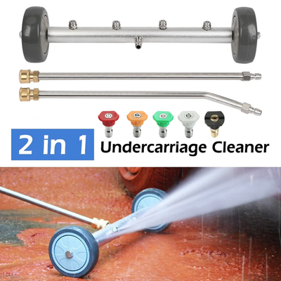 #ad 2in1 Pressure Water Spray Broom Car Chassis Undercarriage Cleaner Washer 4000PSI $38.79