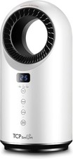 Smart Portable Bladeless Heater Fan WiFi 2 Heat Modes & 1 Cool Mode 1500w White