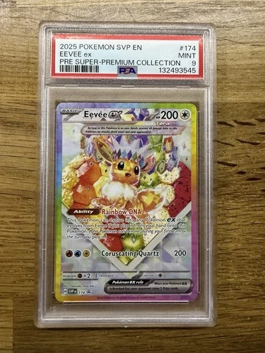 Pokemon Prismatic Evolutions SPC Eevee EX SVP 174 Promo PSA 9