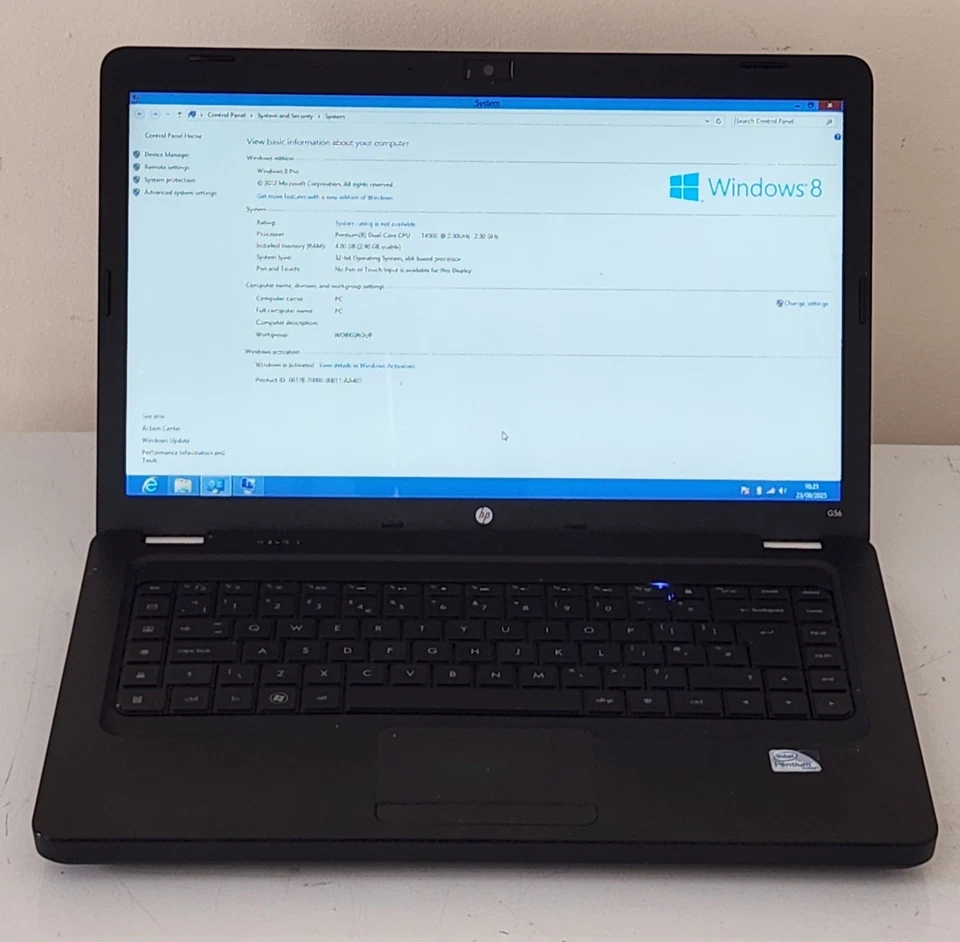 HP G56 Notebook Laptop – Intel Pentium Dual-Core @ 2.30GHz, 4GB RAM, 500GB HDD - Image 4 of 4