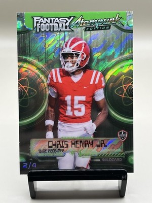 2026 Wild Card Fantasy Football Atompunk Chris Henry Jr. #FAPGR5-CH Green /4 1st