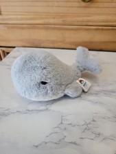 Wavelly Whale - Grey Jellycat - π Soft Plush 2x6" Toy - Retired Collection