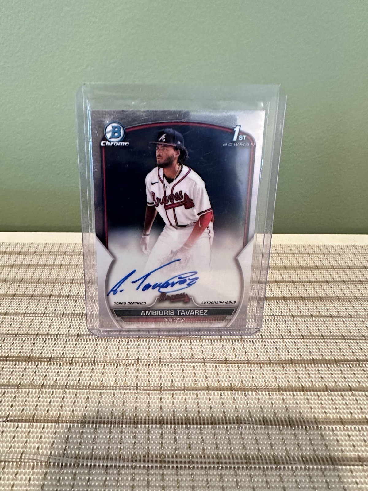 2023 Bowman - Chrome Prospect Autographs Ambioris Tavarez #CPA-AT (AU, RC)