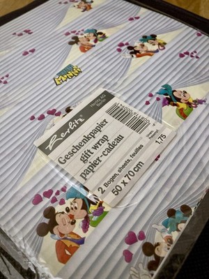 Original Mickey Maus  Totally Minni  Geschenkpapier Herlitz Vintage Retro - OVP