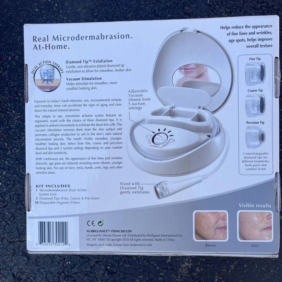 Nu Brilliance Professional In-Home Microdermabrasion Dual Action System- NEW  - Image 2 of 4