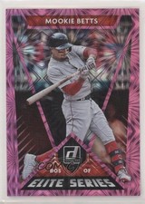 2020 Panini Donruss Elite Series Pink Fireworks Mookie Betts #E-10 9bp