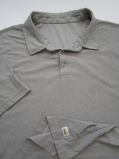 Mens Large Vuori Strato Tech Polo Shirt SS gray