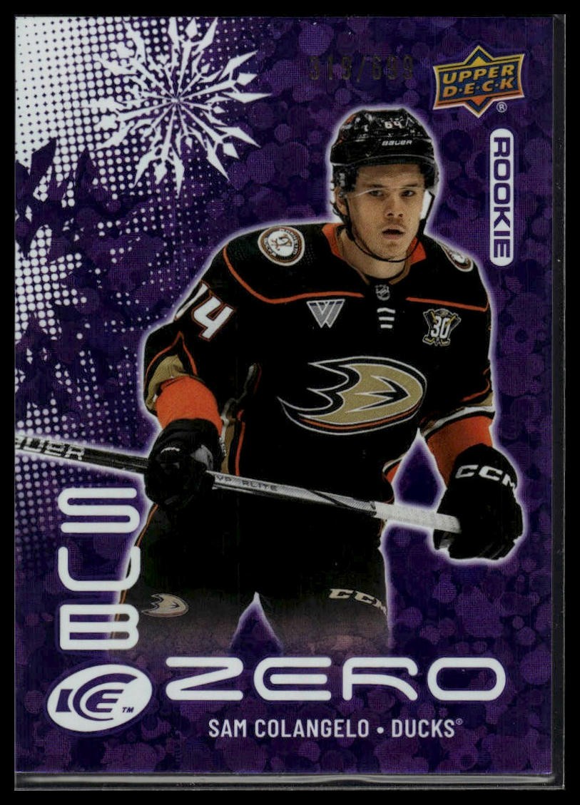 2024-25 Upper Deck Ice #SZ-SC Sam Colangelo Sub Zero Rookies #/699 SN