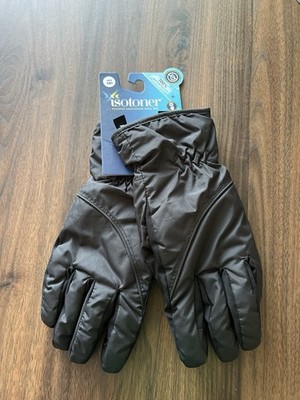 Men s Isotoner sleek heat warmth without bulk touchscreen technology Gloves Med