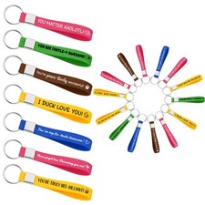 Cufieovh Graduation Gifts for Boys Girls 21 PCS Silicone Keychains Bulk Inspi...