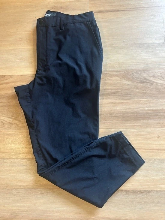 Men's Cuts Black Stretch Chino Pants