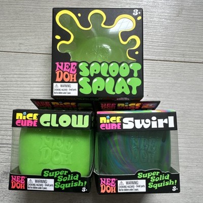 3xORIGINAL NeeDoh Konvolut Nice Cube Swirl Nice Cube Glow Sploot Splat