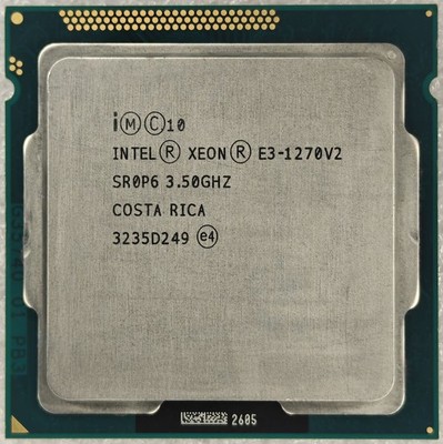 Intel Xeon E3-1270 V2 CPU Quad-Core SR0P6 3.5 GHz 8M 5 GT/s LGA 1155 Processor