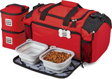 Ultimate Week Away Dog Travel Duffel Bag - Red