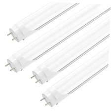 4FT LED T8 Type A B Tube Lights, 24W 65W Equivalent , 3200LM, 6000K, 4 Pack