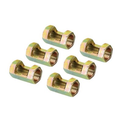 PATIKIL 1/8IP to 1/4-18 Hex Coupling Nut, 6 1/8IP, 1/4-18, 17mm, 30mm, Yellow 