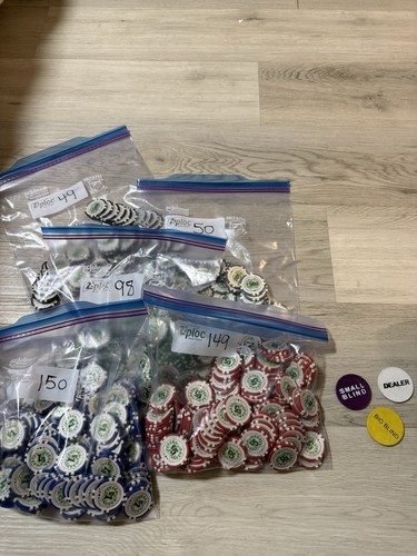 496 Casino Del Sol Las Vegas Poker Chips Collectible Clay Composite Dealer Chips