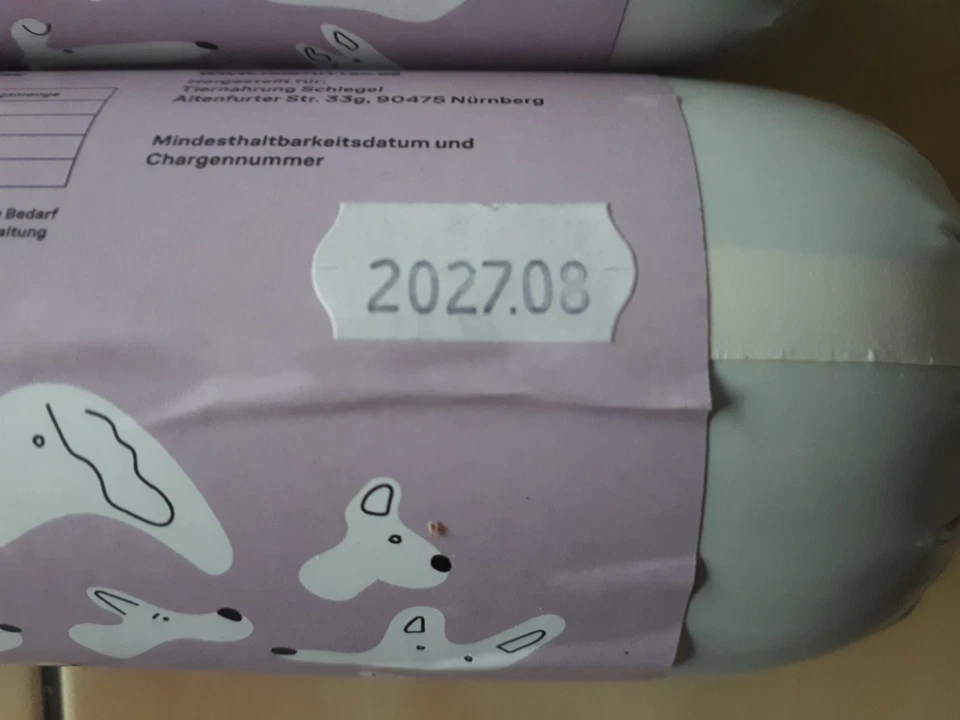 Hundefutter Wildwurst 800g Fleischsnack Wild mit Zucchini Premium Alleinfutter - Bild 4 von 4