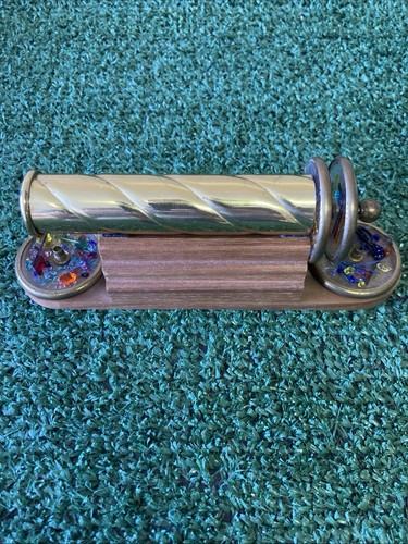 Kaleidoscope Signed by Sheryl Koch 5.25” With Wood Stand 1992 (OKEB-03-042)