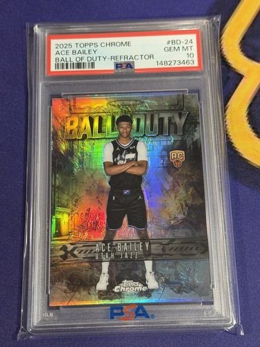 2025 Topps Chrome Ace Bailey Base (PSA 10)