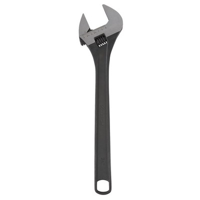 Klutch Adjustable Wrench, 24in., Black Phosphate